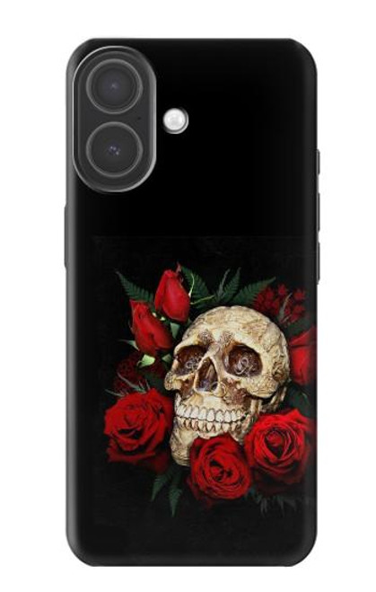 S3753 Roses de crâne gothique sombre Etui Coque Housse pour iPhone 17