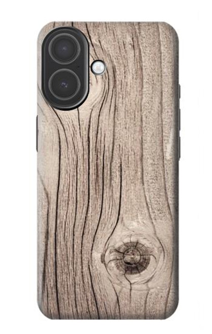 S3822 Graphique de la texture du bois imprimé Etui Coque Housse pour iPhone 17