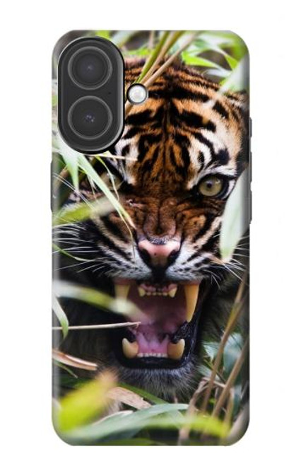 S3838 Tigre du Bengale qui aboie Etui Coque Housse pour iPhone 17