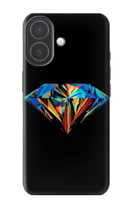S3842 Diamant coloré abstrait Etui Coque Housse pour iPhone 17