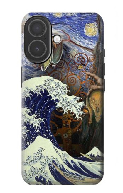 S3851 Monde de l'art Van Gogh Hokusai Da Vinci Etui Coque Housse pour iPhone 17
