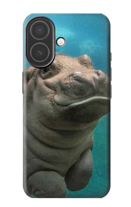 S3871 mignon, bébé, hippopotame, hippopotame Etui Coque Housse pour iPhone 17