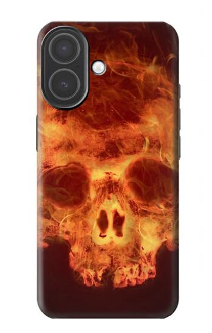 S3881 Crâne de feu Etui Coque Housse pour iPhone 17