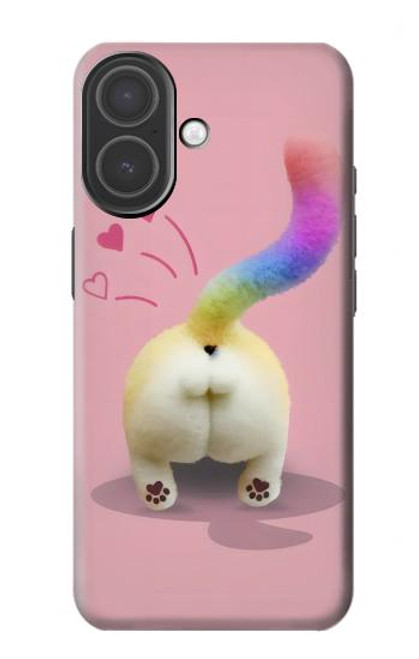 S3923 Queue d'arc-en-ciel de fond de chat Etui Coque Housse pour iPhone 17