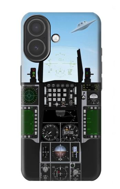 S3933 Avion de chasse OVNI Etui Coque Housse pour iPhone 17