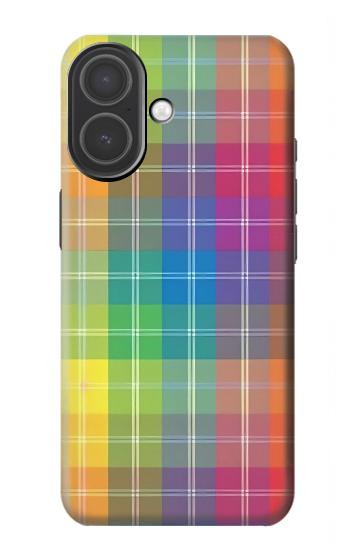 S3942 Tartan à carreaux arc-en-ciel LGBTQ Etui Coque Housse pour iPhone 17