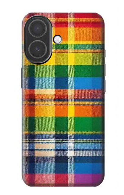 S3983 Texture de tissu LGBTQ Etui Coque Housse pour iPhone 17