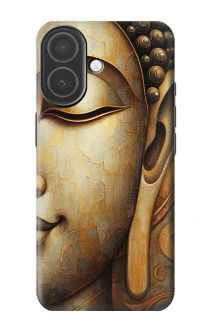 S4022 Visage de Bouddha vintage style doré Etui Coque Housse pour iPhone 17