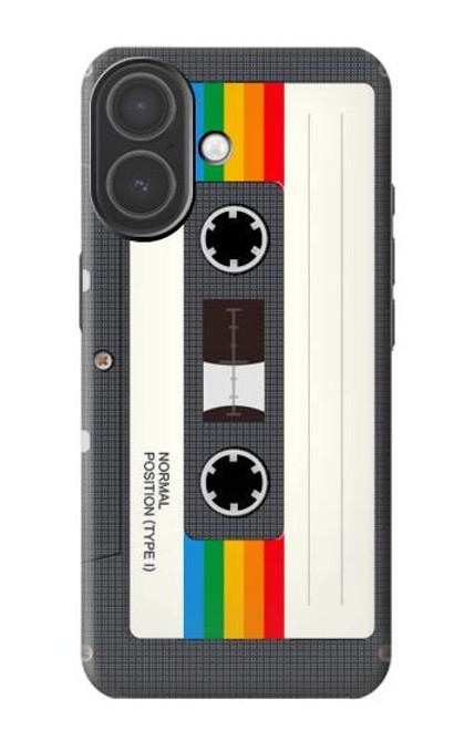 S4023 Cassette arc-en-ciel vintage Etui Coque Housse pour iPhone 17