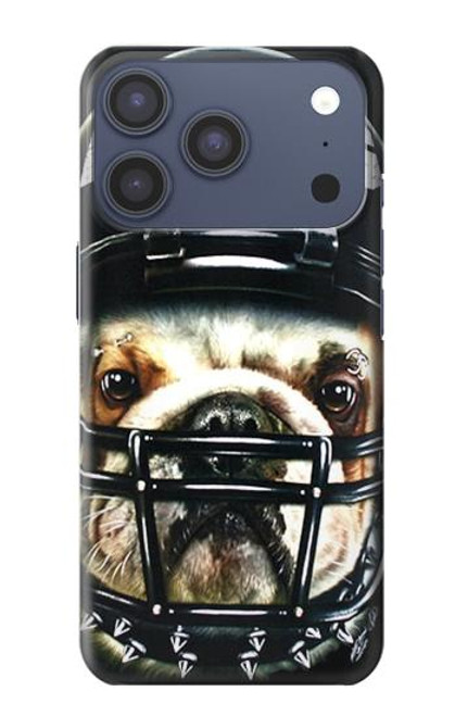 S0098 Bouledogue Football américain Etui Coque Housse pour iPhone 17 Pro