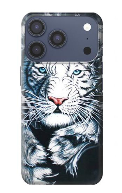 S0265 Tigre blanc Etui Coque Housse pour iPhone 17 Pro