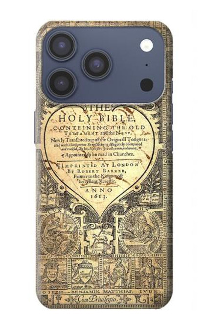 S0330 Bible Etui Coque Housse pour iPhone 17 Pro