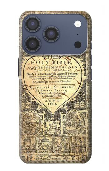 S0330 Bible Etui Coque Housse pour iPhone 17 Pro, 18 Pro
