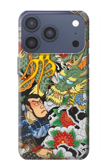 S0454 Japon Tatouage Etui Coque Housse pour iPhone 17 Pro, 18 Pro