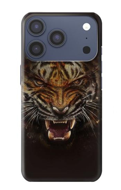 S0575 Tigre Visage Etui Coque Housse pour iPhone 17 Pro