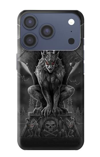 S0850 Gargouille diable démon Etui Coque Housse pour iPhone 17 Pro, 18 Pro