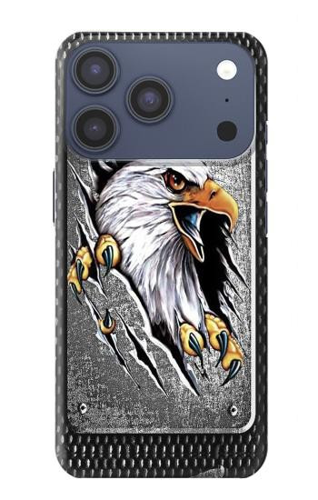 S0855 Aigle Métal Etui Coque Housse pour iPhone 17 Pro, 18 Pro