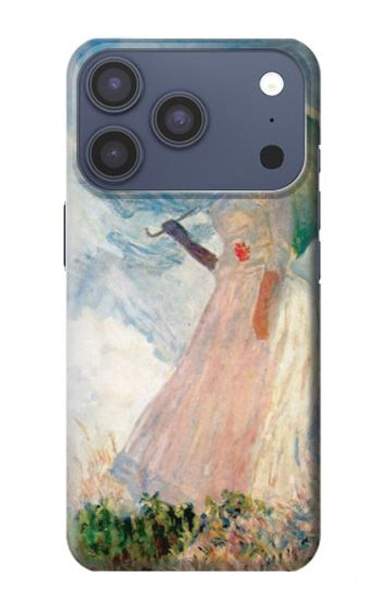 S0998 Claude Monet Femme avec un parasol Etui Coque Housse pour iPhone 17 Pro