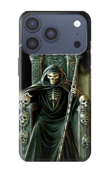 S1024 Roi Squelette Faucheuse Etui Coque Housse pour iPhone 17 Pro