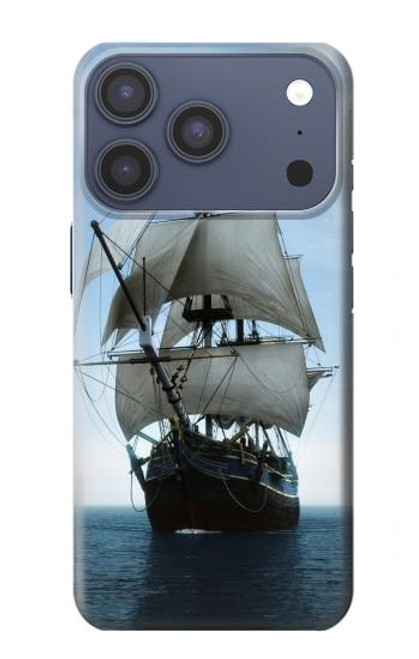 S1096 Bateau à voile dans un océan Etui Coque Housse pour iPhone 17 Pro