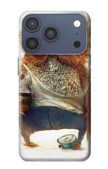 S1133 Réveillez-vous Chouette Etui Coque Housse pour iPhone 17 Pro, 18 Pro