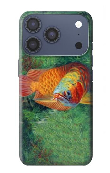 S1157 Rouge Arowana Poisson Etui Coque Housse pour iPhone 17 Pro