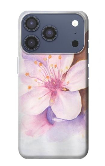 S1415 Fleur de Sakura Art Etui Coque Housse pour iPhone 17 Pro