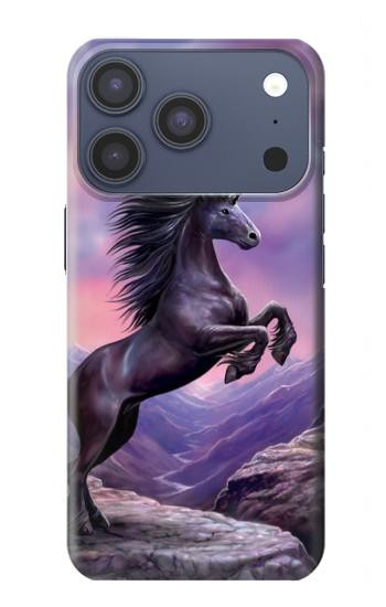 S1461 Licorne Fantaisie Cheval Etui Coque Housse pour iPhone 17 Pro, 18 Pro