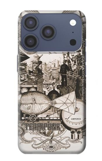 S1681 Dessin steampunk Etui Coque Housse pour iPhone 17 Pro