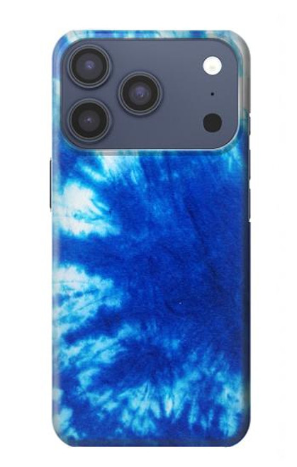 S1869 Tie Dye Bleu Etui Coque Housse pour iPhone 17 Pro