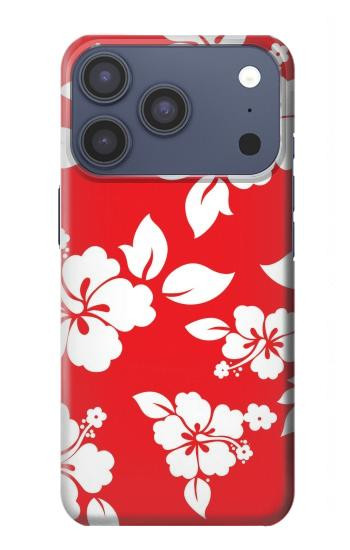 S1949 Motif Hibiscus hawaïenne Etui Coque Housse pour iPhone 17 Pro, 18 Pro