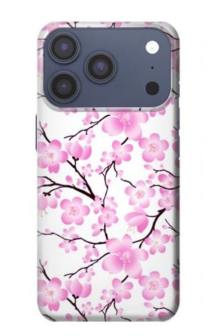 S1972 Sakura fleur de Cerisiers Etui Coque Housse pour iPhone 17 Pro