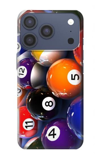 S2238 Billard Boule de billard Etui Coque Housse pour iPhone 17 Pro