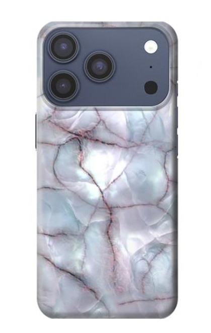 S2316 Bleu foncé Marbre Texture graphique Imprimer Etui Coque Housse pour iPhone 17 Pro