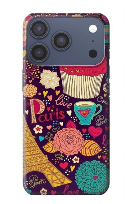 S2353 Paris Dessin Motif de Millésime Etui Coque Housse pour iPhone 17 Pro