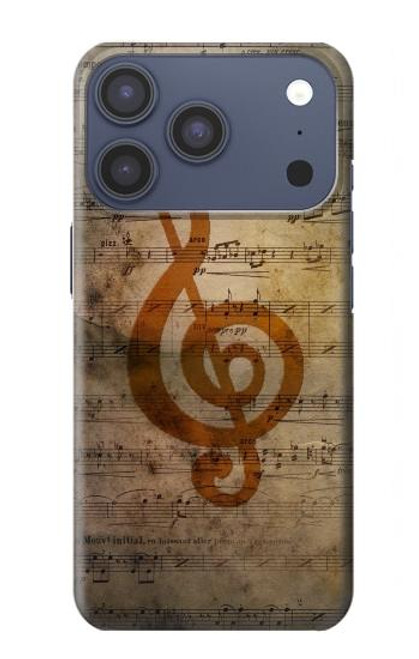 S2368 Note de musique Etui Coque Housse pour iPhone 17 Pro