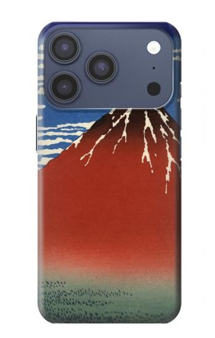 S2390 Katsushika Hokusai Fuji Rouge Etui Coque Housse pour iPhone 17 Pro