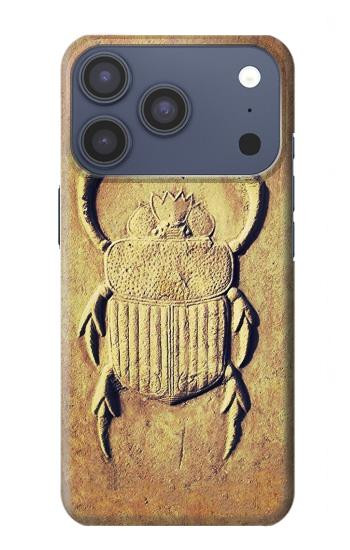S2401 Scarabée égyptien Beetle imprimé graphique Etui Coque Housse pour iPhone 17 Pro, 18 Pro