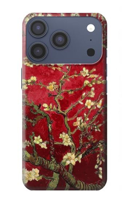 S2414 Rouge Fleur amandier Van Gogh Etui Coque Housse pour iPhone 17 Pro