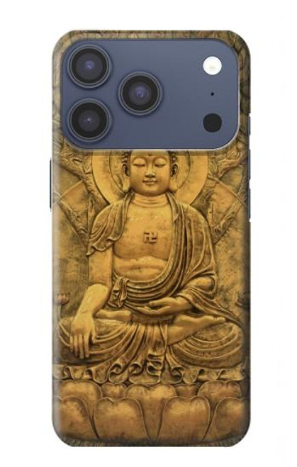S2452 Bouddha Bas relief Art Imprimé Graphique Etui Coque Housse pour iPhone 17 Pro