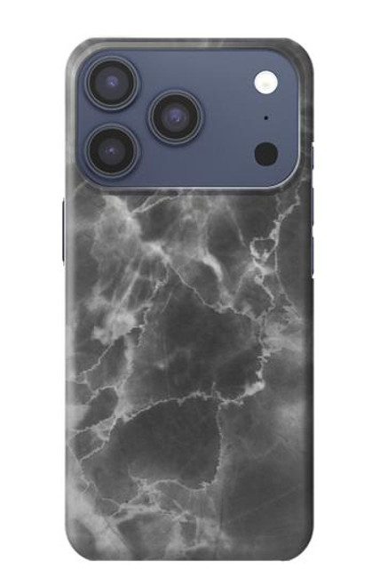 S2526 Noir Marbre imprimé graphique Etui Coque Housse pour iPhone 17 Pro