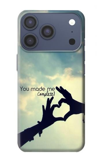 S2640 Vous avez fait de moi l'amour complet Etui Coque Housse pour iPhone 17 Pro, 18 Pro