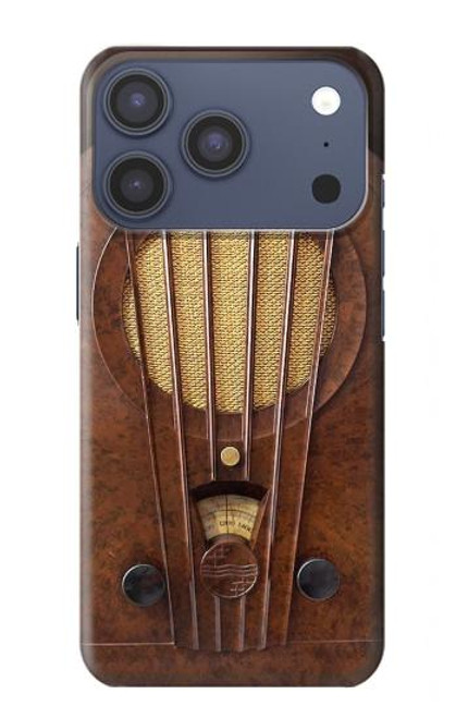 S2655 Deco Radio bakélite millésimé Etui Coque Housse pour iPhone 17 Pro