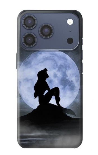 S2668 Silhouette sirène Lune Nuit Etui Coque Housse pour iPhone 17 Pro