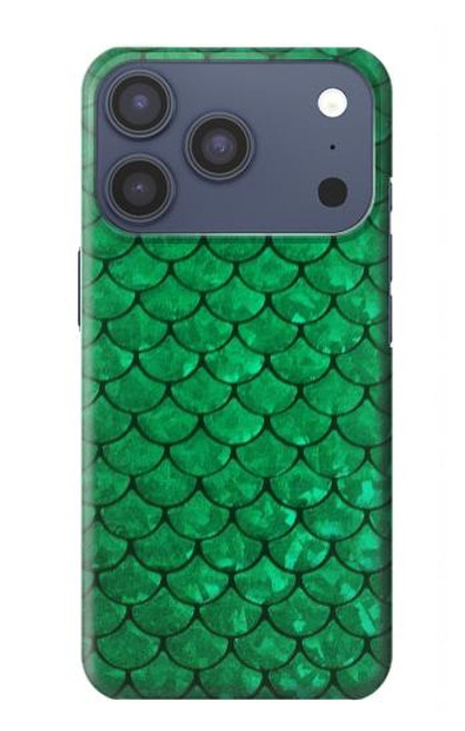 S2704 Vert poisson échelle motif graphique Etui Coque Housse pour iPhone 17 Pro