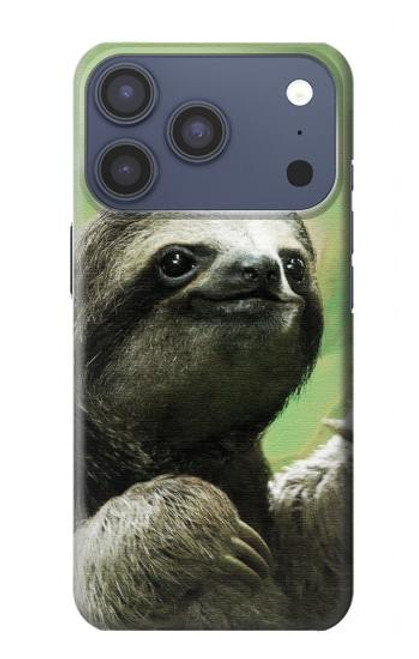 S2708 Sourire Sloth Etui Coque Housse pour iPhone 17 Pro