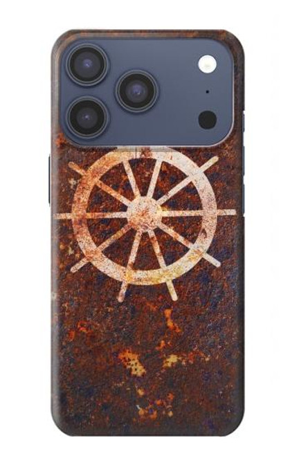 S2766 Roue de bateau Rusty Texture Etui Coque Housse pour iPhone 17 Pro