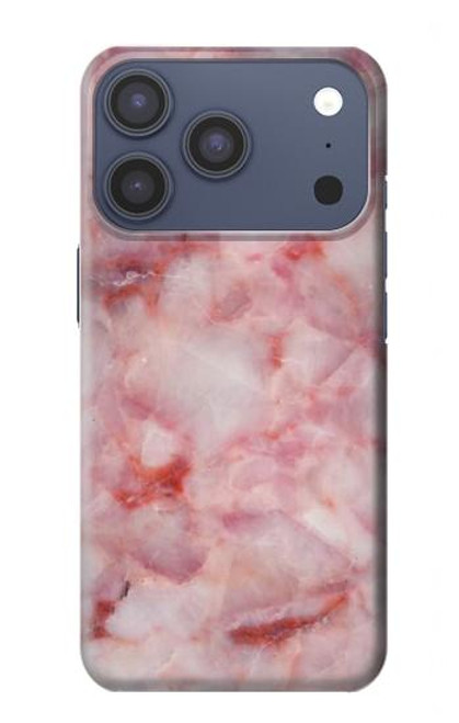 S2843 Texture en marbre rose Etui Coque Housse pour iPhone 17 Pro