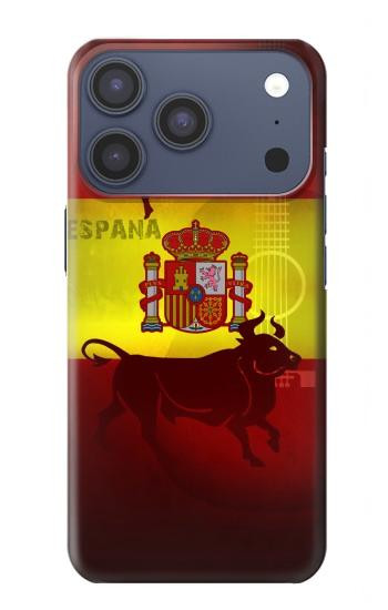 S2984 Espagne Football Football Etui Coque Housse pour iPhone 17 Pro, 18 Pro