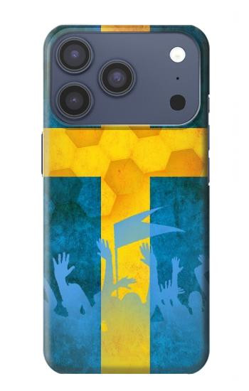 S2990 Suède Football Football Etui Coque Housse pour iPhone 17 Pro, 18 Pro